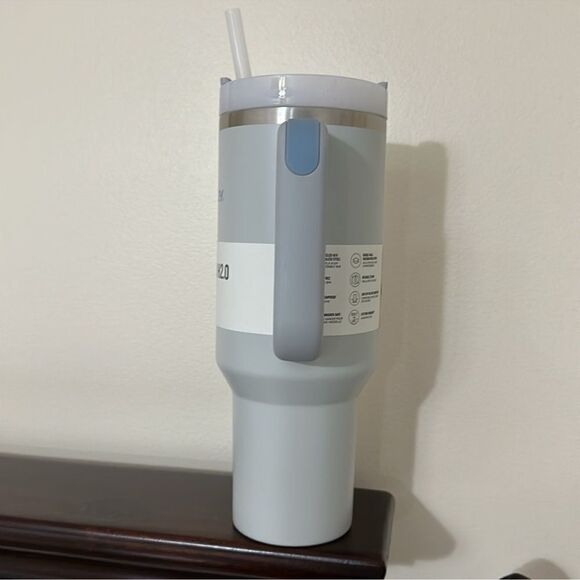 STANLEY THE FOG GRAY BLUE WHITE 40 OZ 1.18 L FLOWSTATE QUENCHER H2.0 TUMBER - Picture 8 of 11